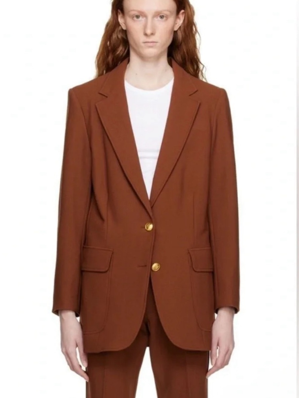 Rag and bone Cody blazer brown single breasted size 10 academia wool blend